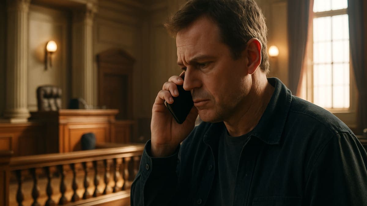 Video menunjukkan pertukaran telepon saat sebelum seorang pria diduga membunuh hakim di ruang sidang