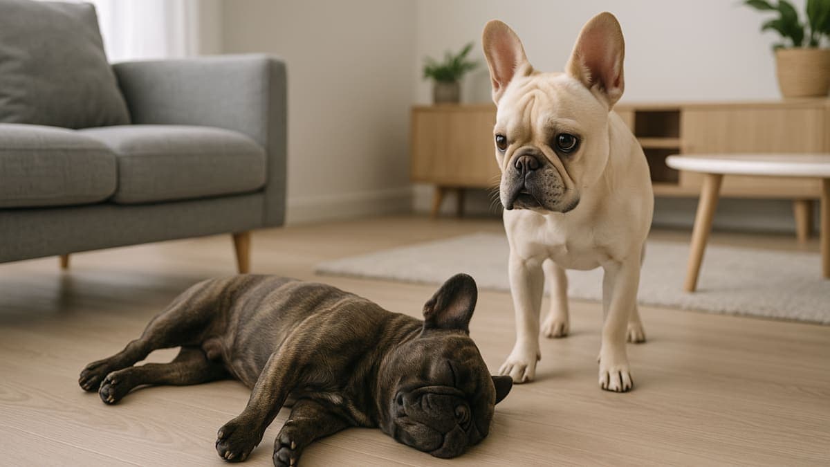 Seekor Bulldog Prancis Mengalami Kejang Ketika Tak Ada Siapa-siapa di Rumah. Video Luar Biasa Menangkap Reaksi Anjing Lainnya