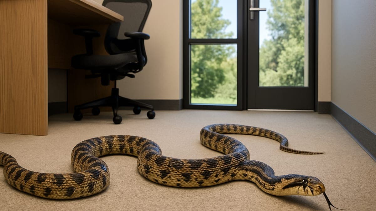 Pria Temukan Ular Raksasa 8 Kaki di Kantor Colorado: 'Membuat Saya Sangat Ketakutan'