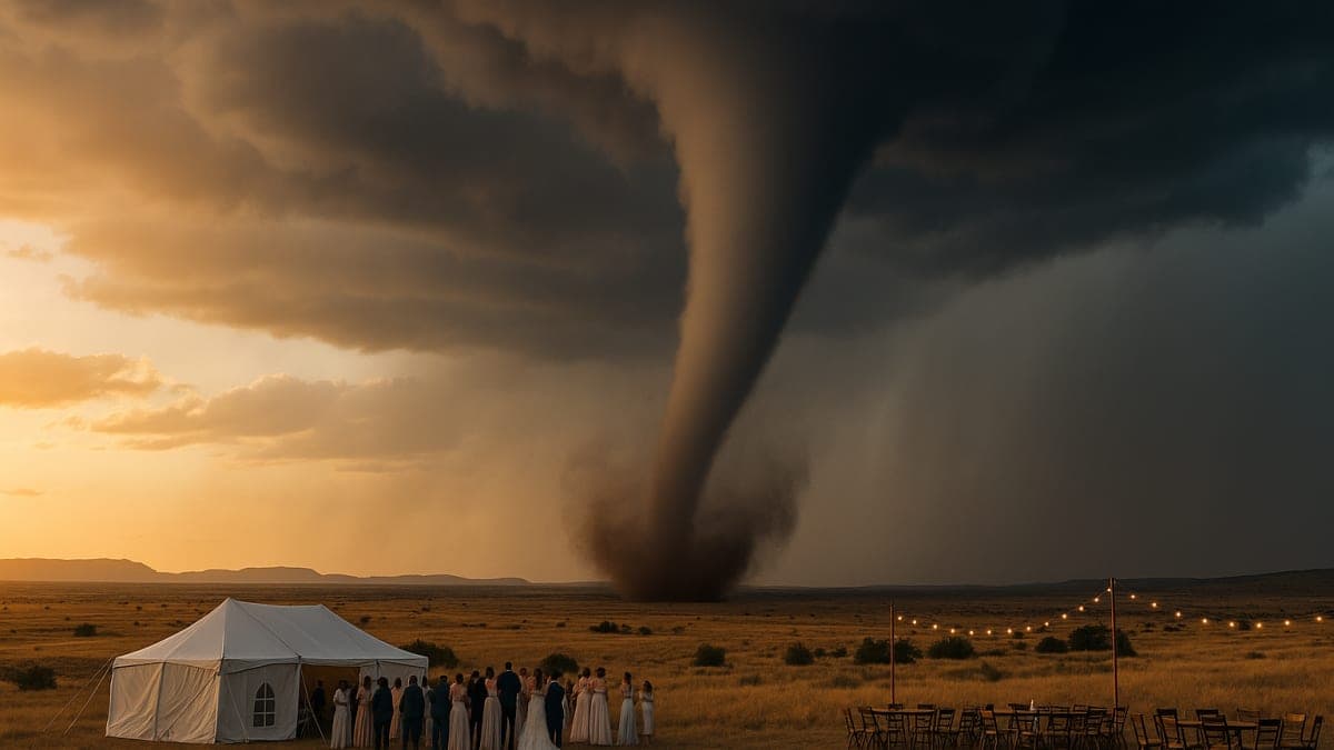 Pernikahan di New Mexico Mengambil Giliran Dramatis ketika Tornado Menghancurkan Resepsi: Lihat Foto-Foto 'Epik' (Eksklusif)