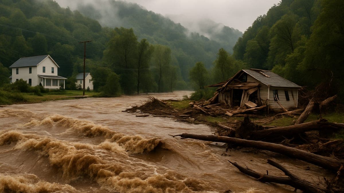 Sedikitnya 4 Orang Tewas, Banyak Orang Lainnya Hilang Setelah Hujan Selama Hampir 30 Menit Menyebabkan Kehancuran di West Virginia